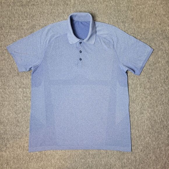 Lululemon Metal Vent Tech Mens Size S Performance Polo Gray - Picture 1 of 8